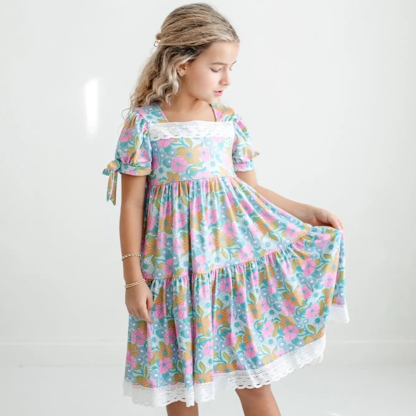 Lace Tiered Dress