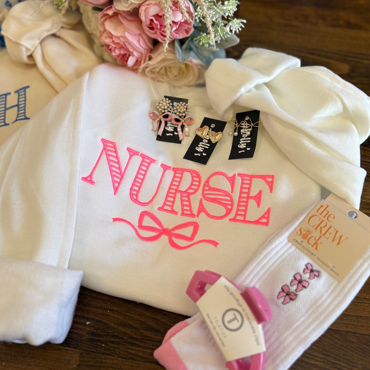 Nurse Bow Crewneck