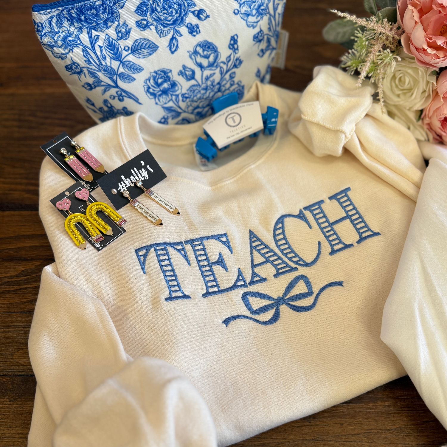 Teach Bow Crewneck