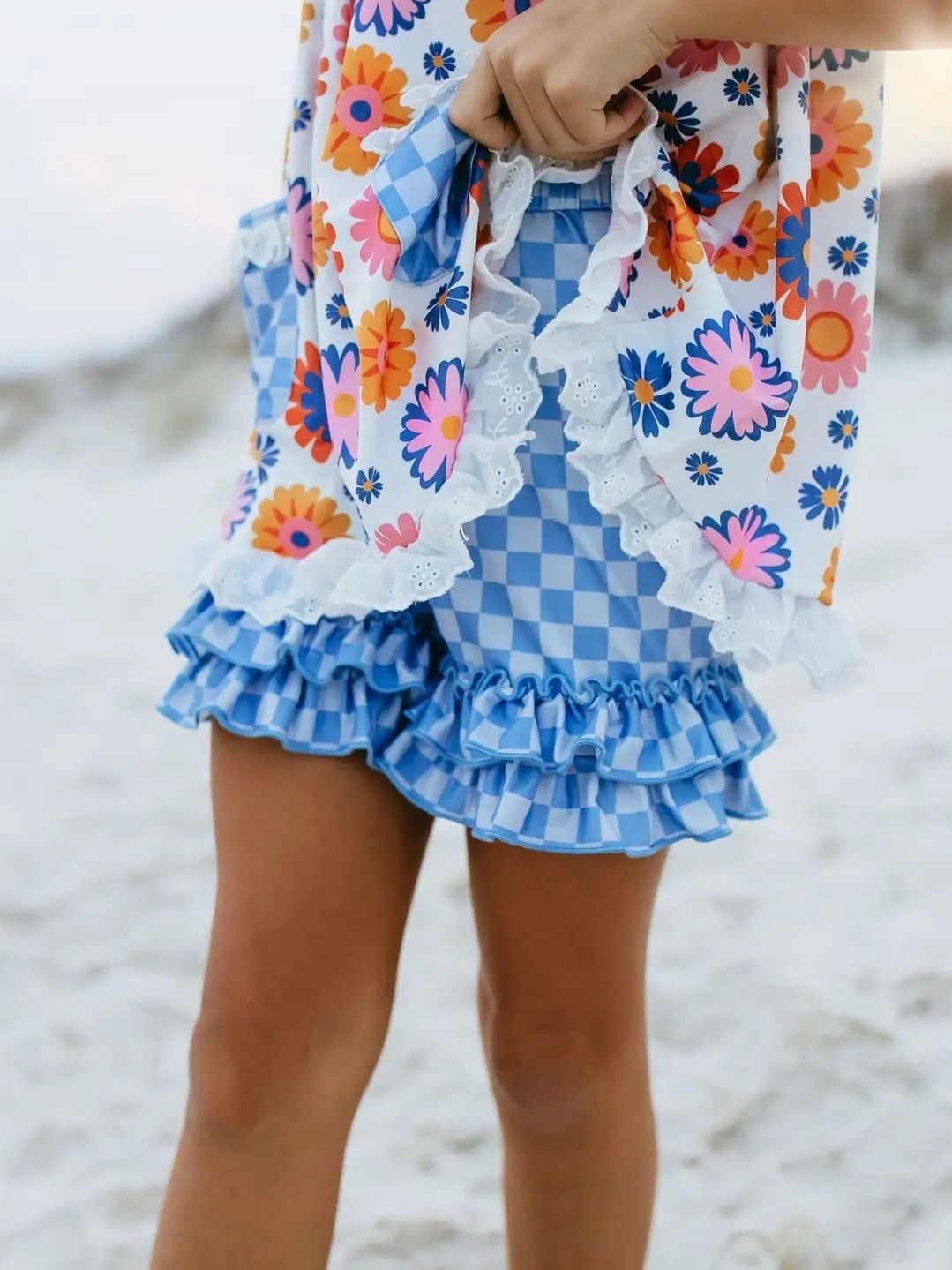 Ruffle Short Set