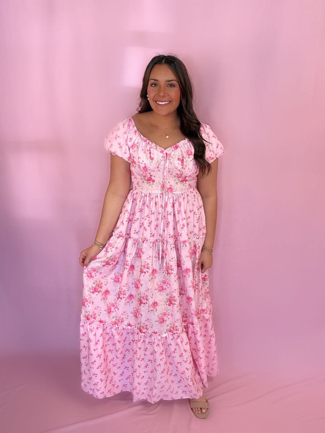 1081 Floral Path -Pink