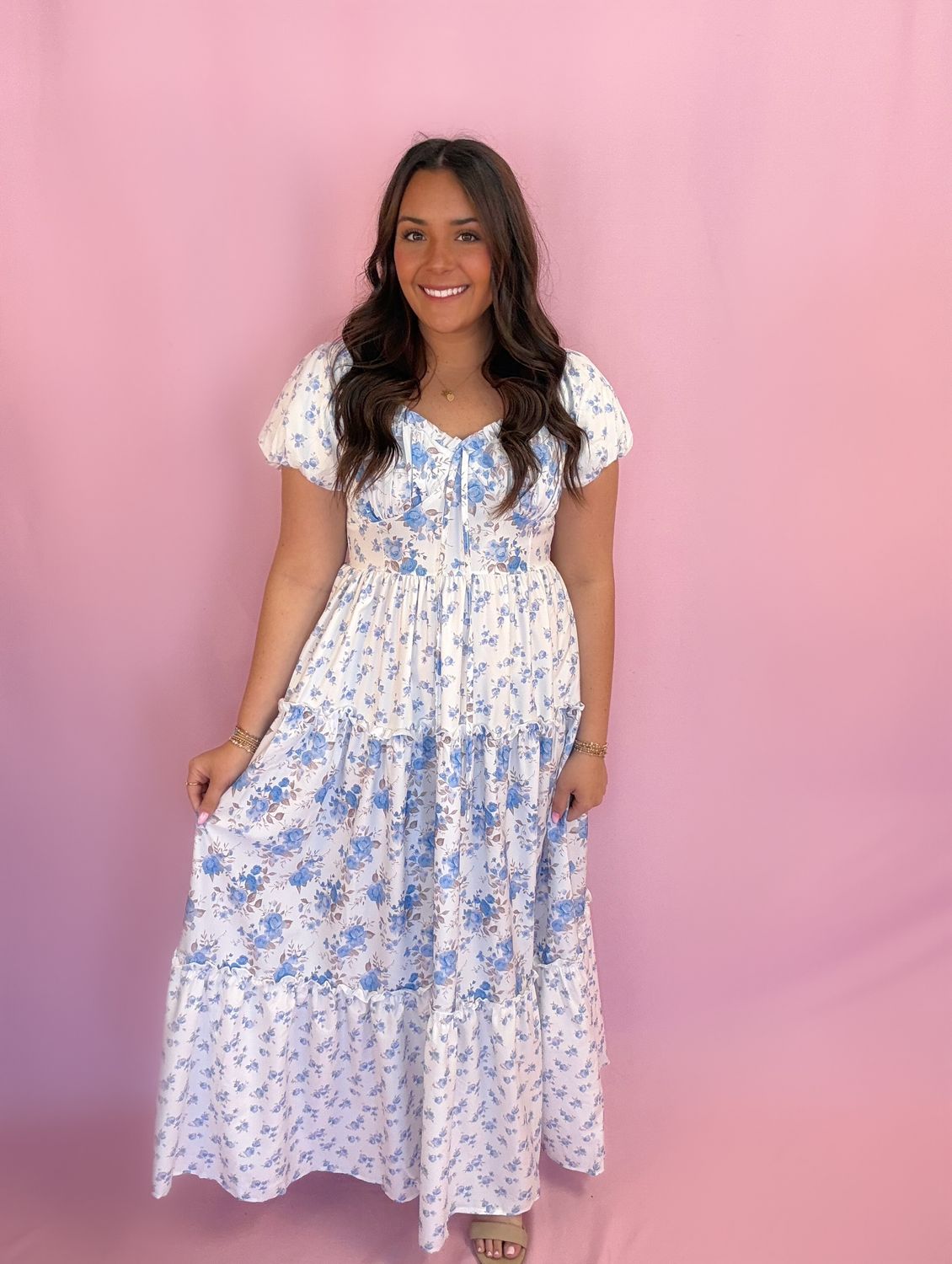 1081 Floral Path -Blue