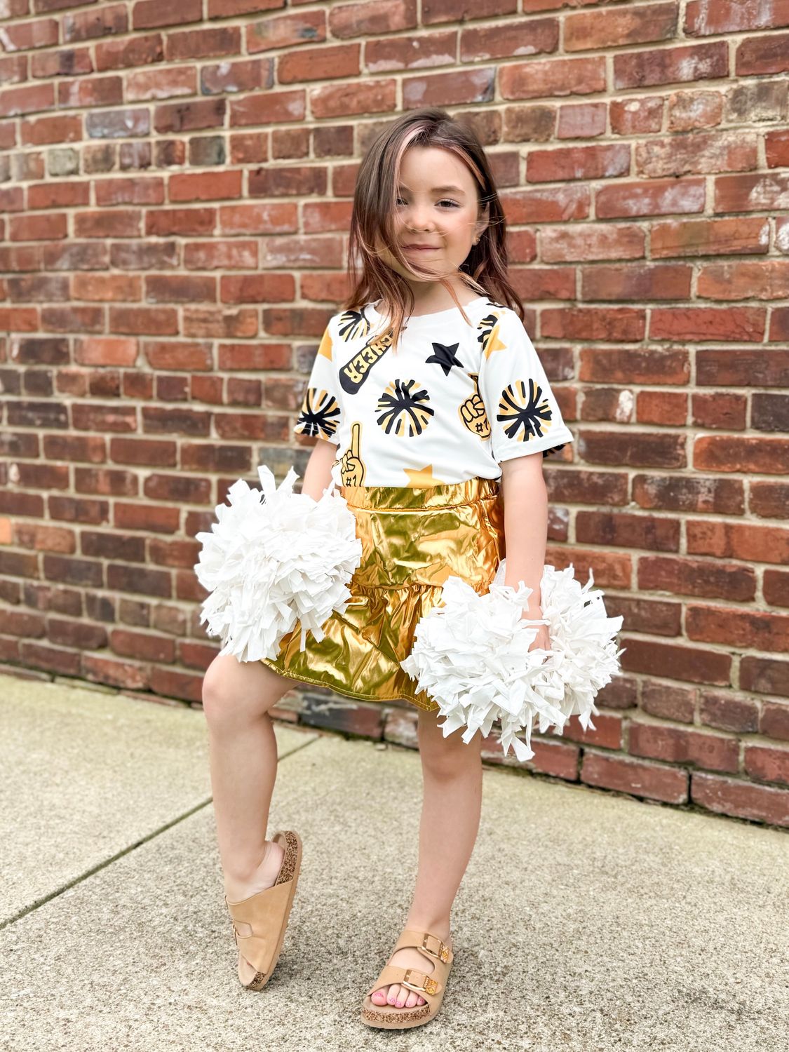 21731 Gold Skirt Set