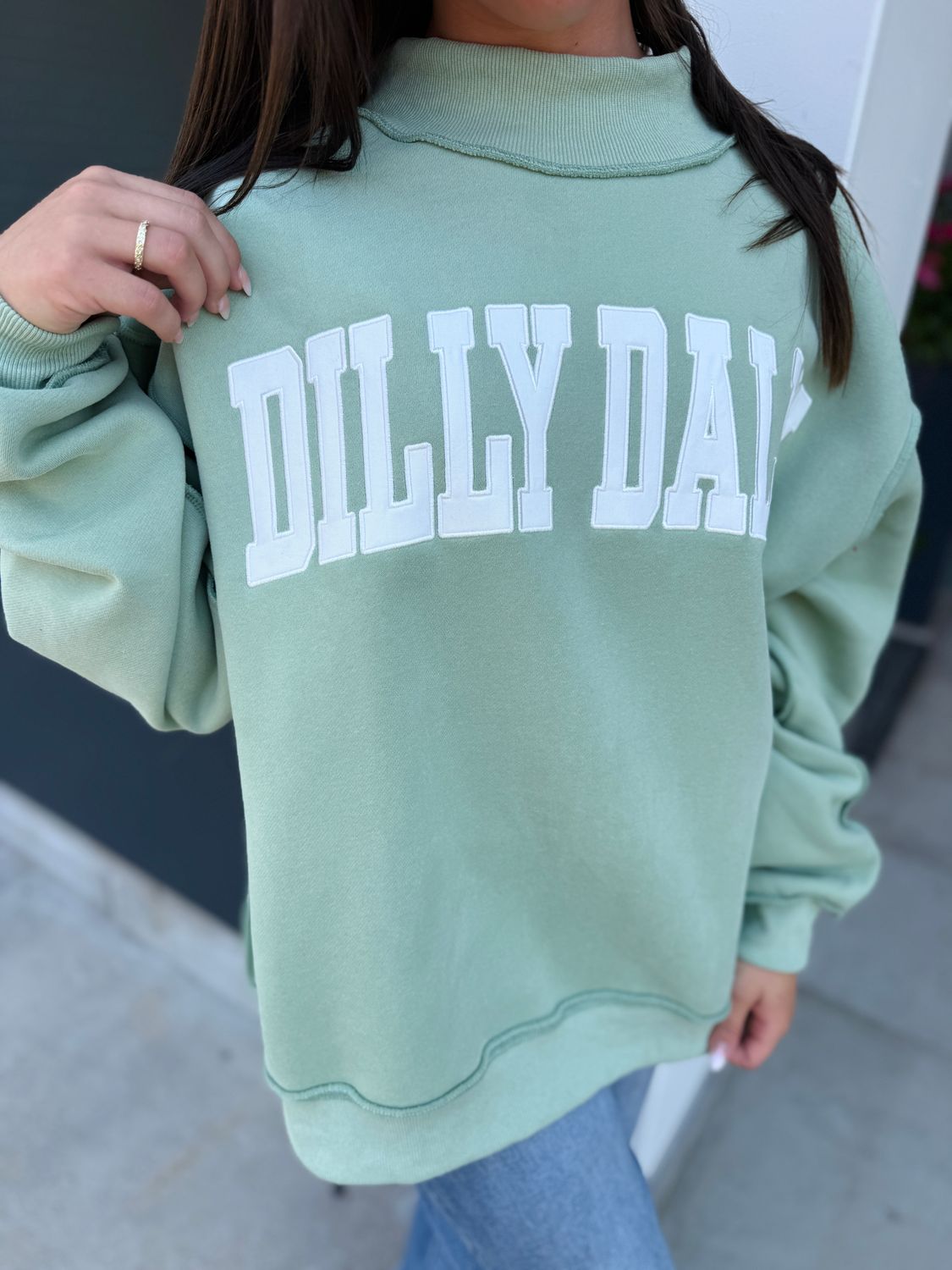 25941 Dilly Dally Mock Neck