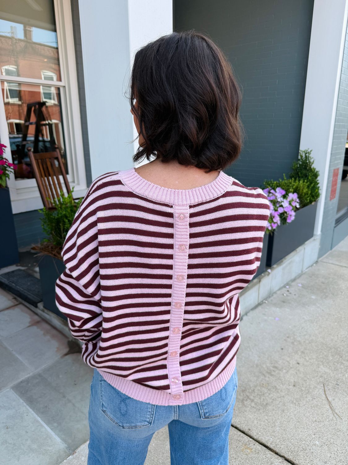1048 Sweater Back Buttons