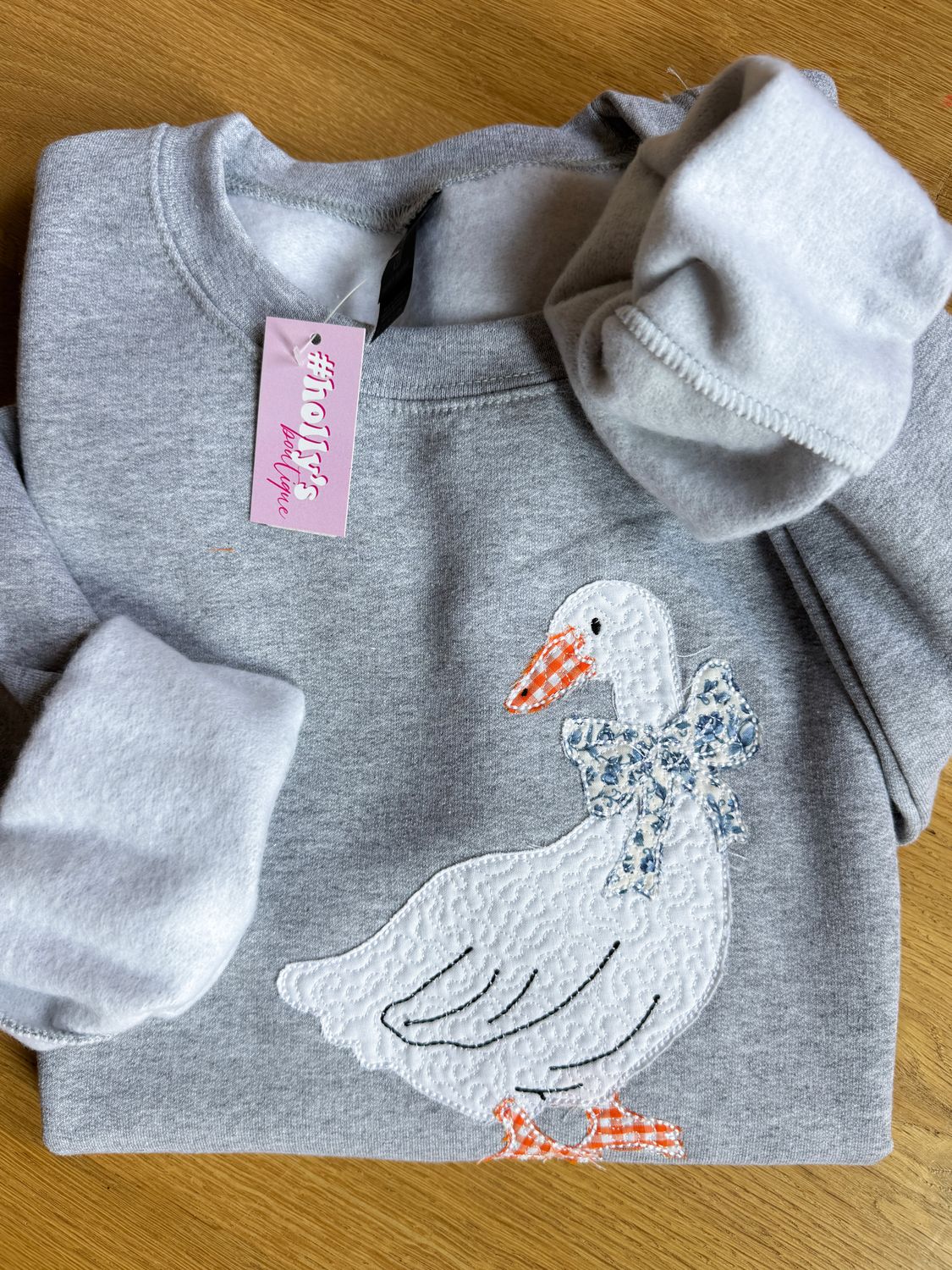 Applique Goose Crew