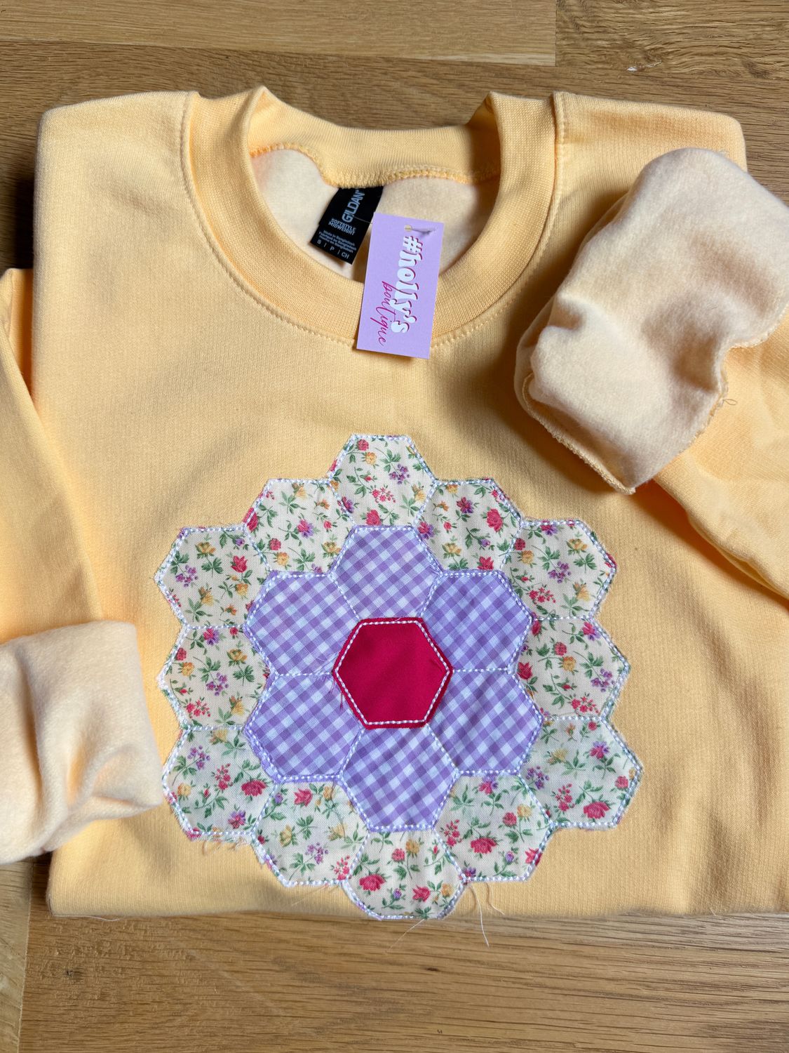Vintage Quilted Crew
