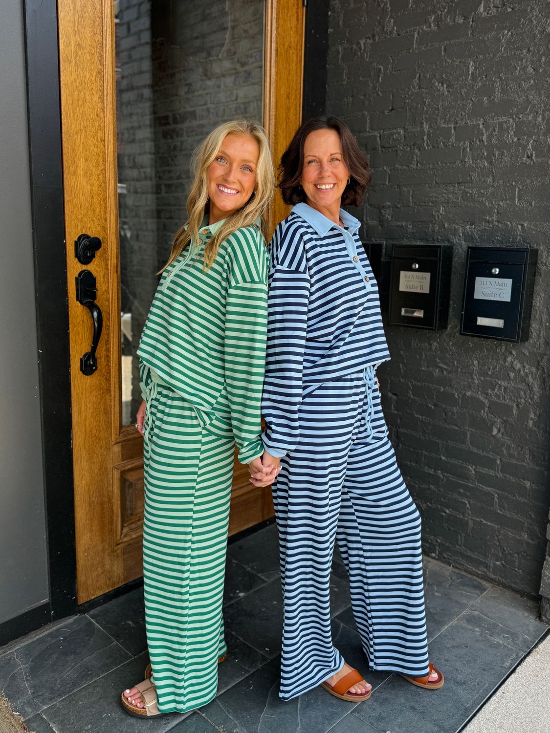 2344 Stripe Pant Set