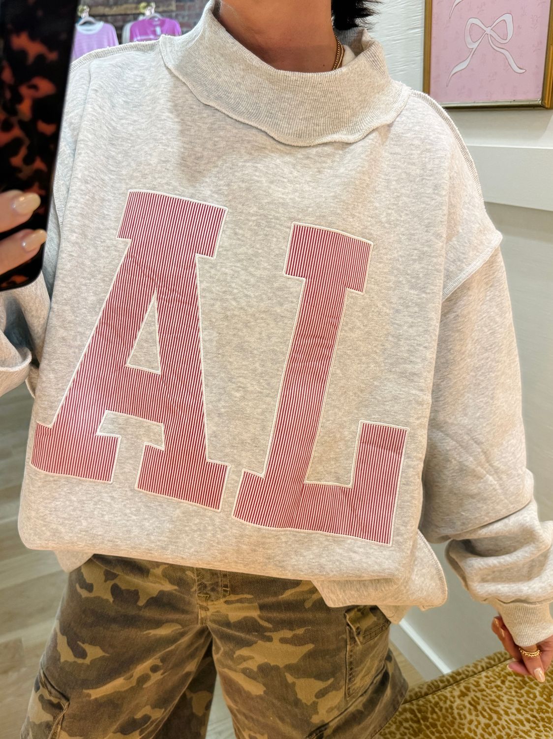 2694 Embroidered Mock