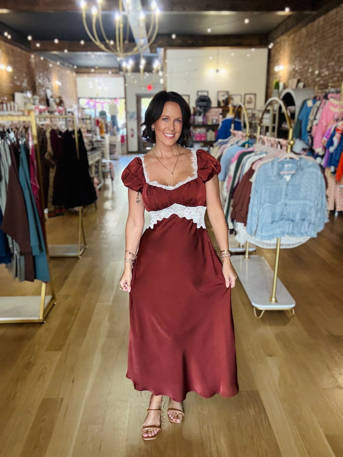1033 Satin Dress
