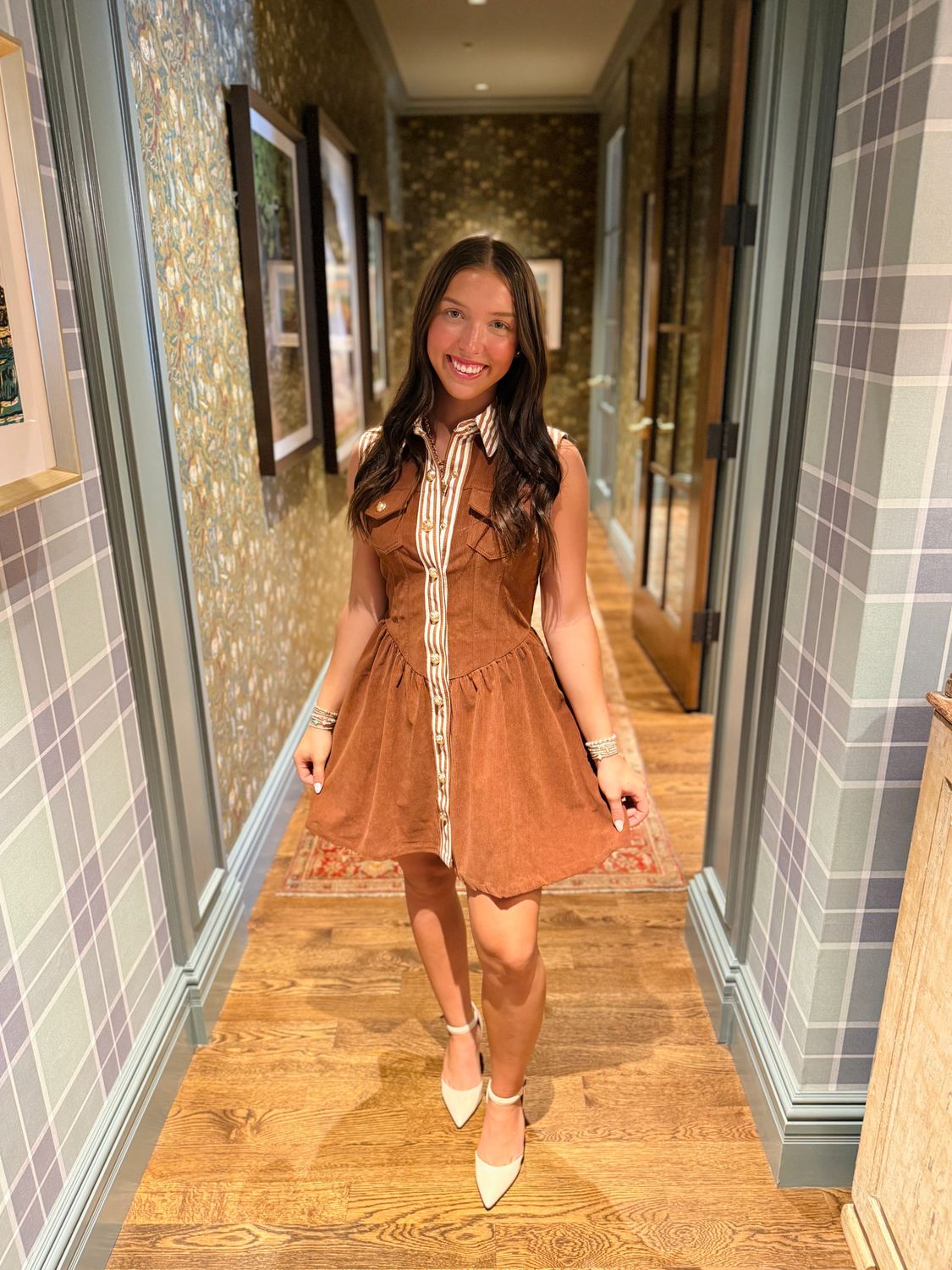 53222 Vintage Corduroy Mini Dress