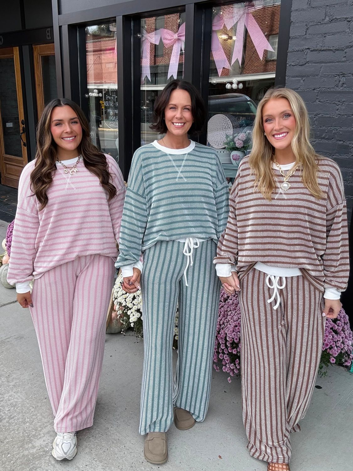 8660 Ribbed Striped Set