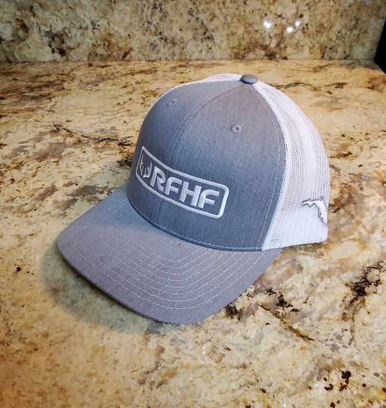 Heather grey /white /antler snapback
