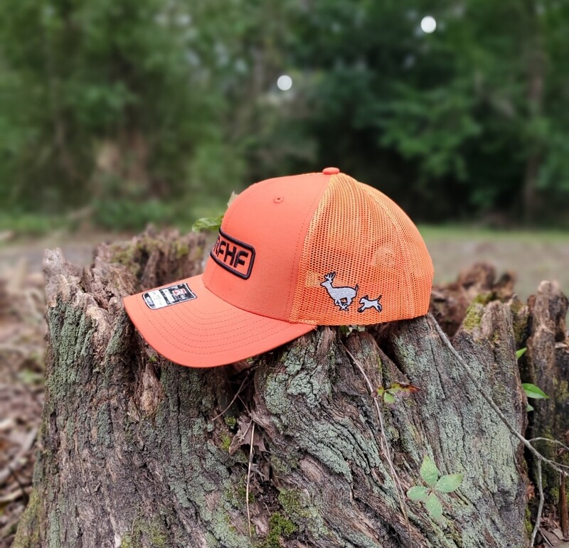 All orange dog hunter/black logo