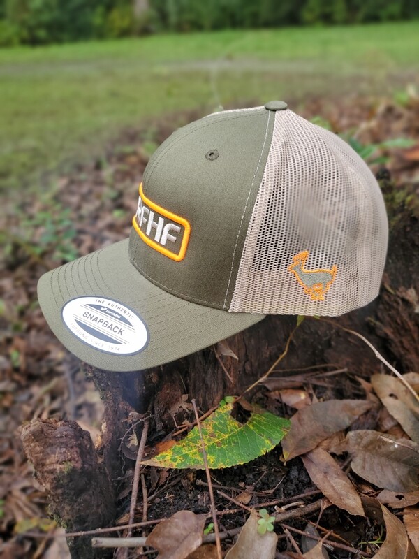 Green, tan and orange Snapback