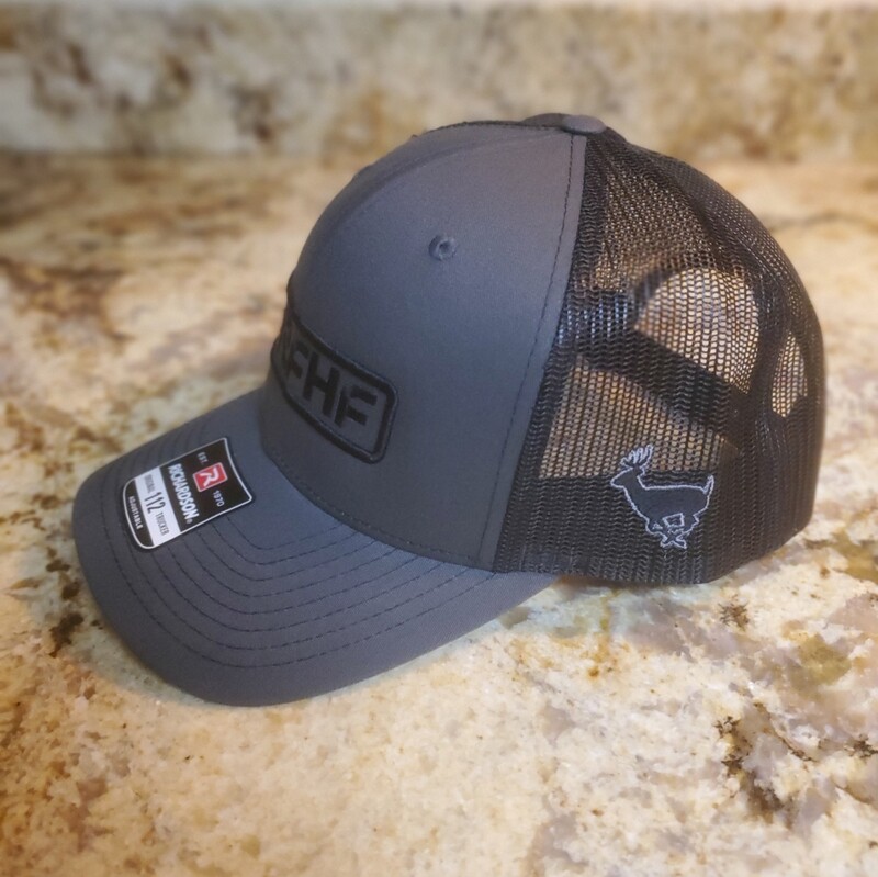 Charcoal/black/black antler logo