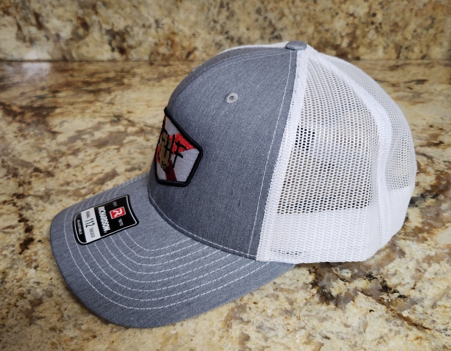 Heather grey/ white/Florida flag logo