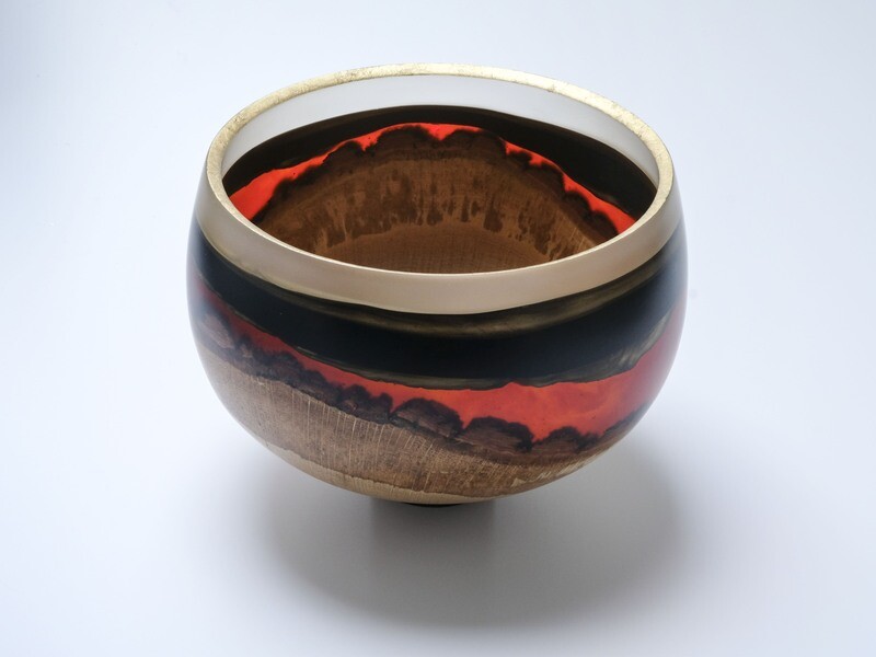 Natural edge oak and resin