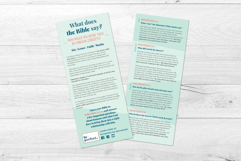 Tract: 4 Key Biblical Concepts Tract: 4 Key Biblical Concepts