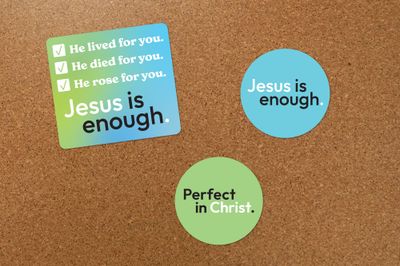 3 Pack of Jesus is Enough Waterproof Stickers