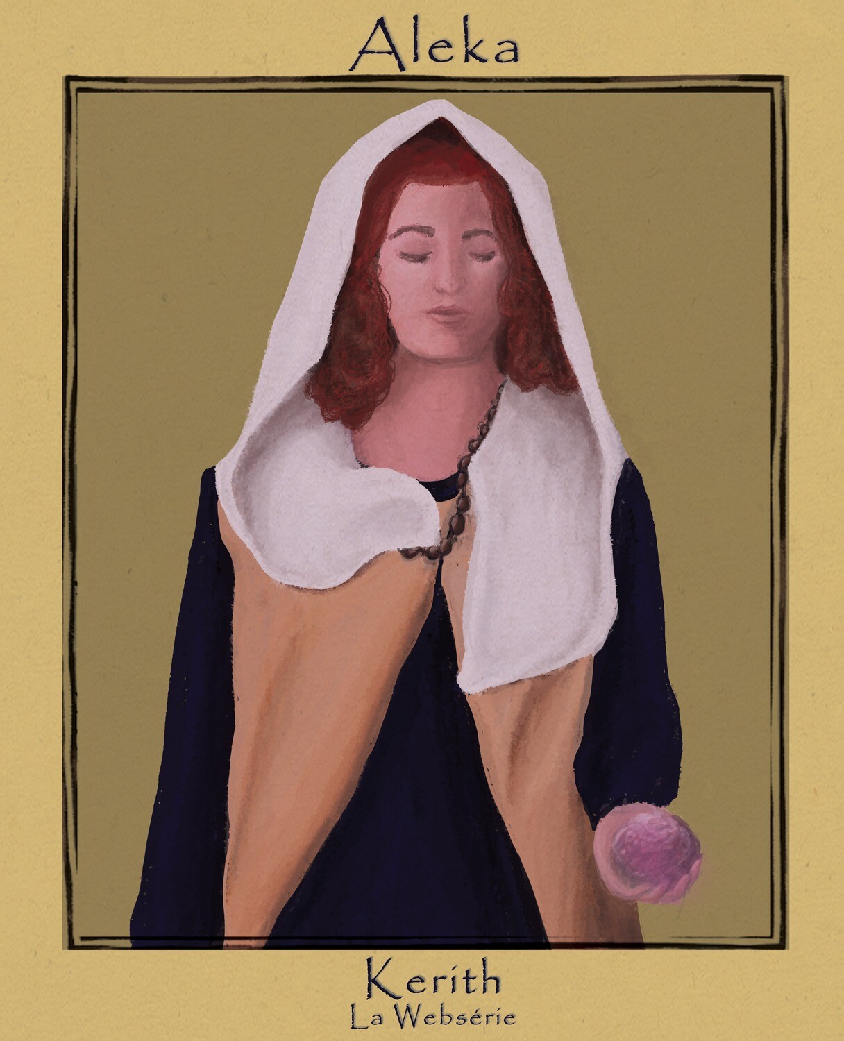 Carte ALEKA (carte postale, décoration, marque-page) par Océane Azeau