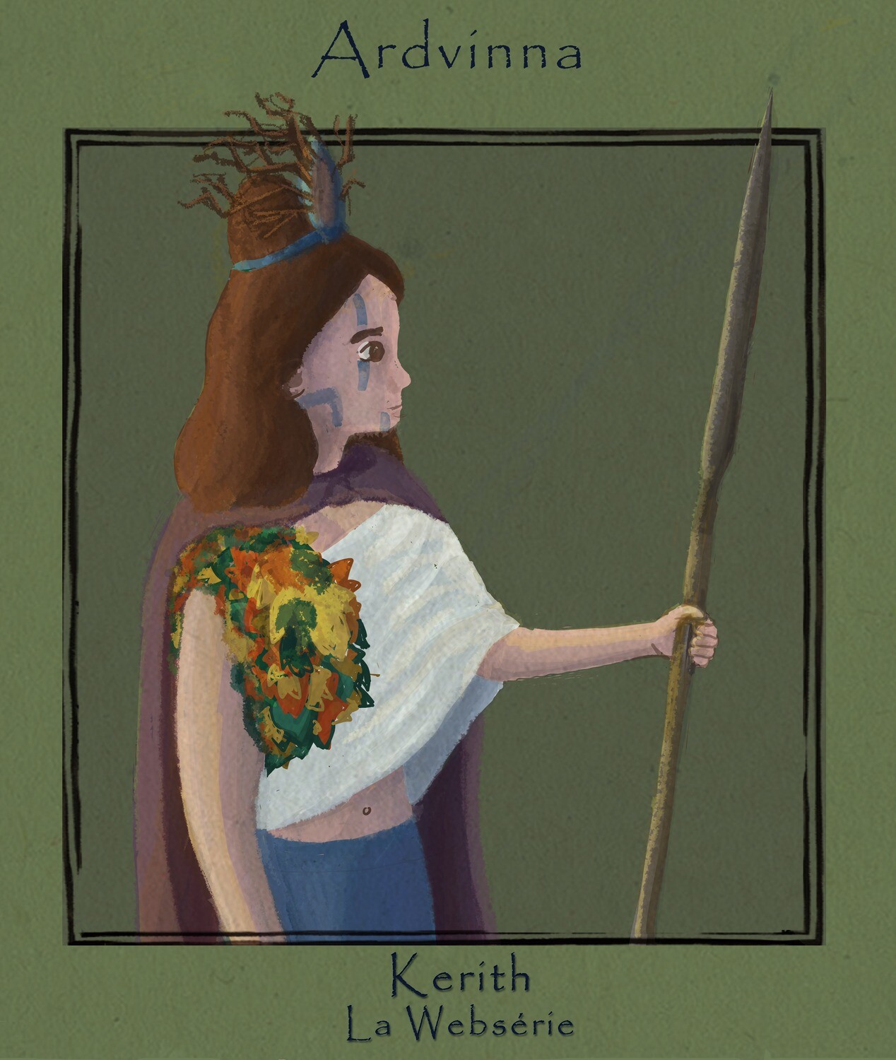 Carte ARDVINNA (carte postale, décoration, marque-page) par Océane Azeau