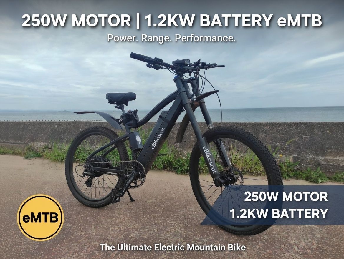 Custom Hand Built eMtb 250 watt rear hub motor (long Range Battery and Type Approval  Options Avalible)