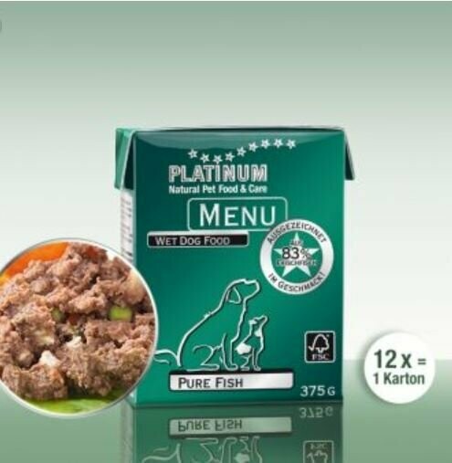 PLATINUM MENU Pure Fish Nassnahrung Fisch 12 Pack 4,5 kg PLATINUM MENU Pure Fish Nassnahrung Fisch 12 Pack 4,5 kg