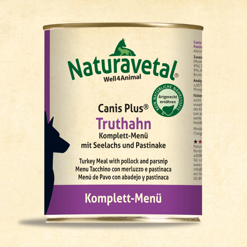 Canis Plus Truthahn Komplett-Menü 800 g Dose