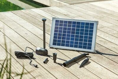 Solar Teichpumpe 10 Watt Solarmodul 610 l/h Förderleistung 1,5 m Förderhöhe Komplettset Gartenteich, 101013