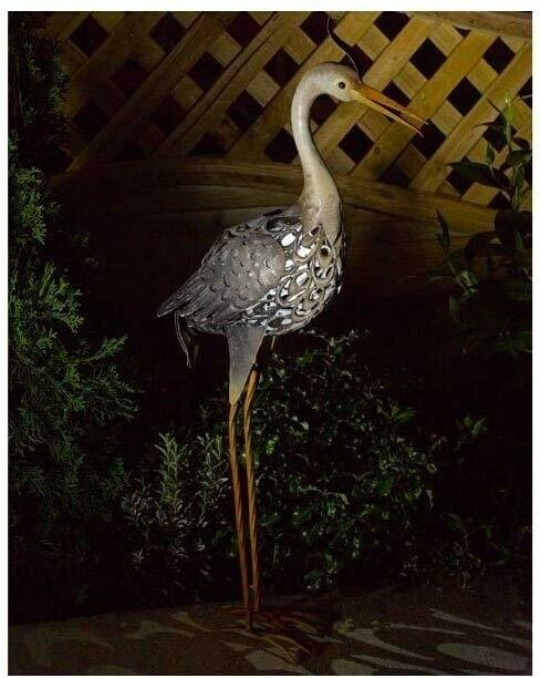 Smart Solar-Figur Smart Solar-Figur"Reiher", Metall Höhe 100 cm