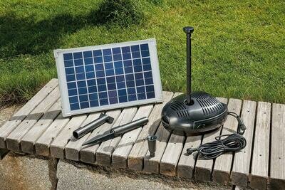 Solar Teichpumpenset Milano 10W Solarmodul 630 l/h Förderleistung Gartenteich Pumpenset Teich 101720
