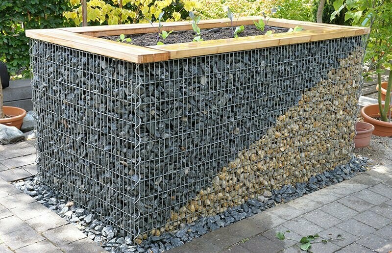 Hochbeet - Gabione Hochbeet - Gabione "gabiolife" 2,0 x 1,0 m ohne Holzauflage Gabionen Steinkorb