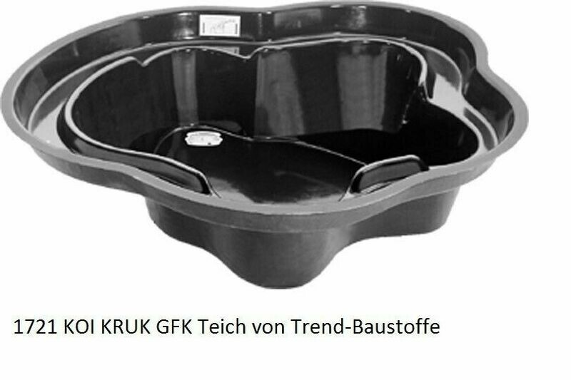 KRUK Serie KOI GFK Teich, Teich, Gartenteich, 15 Jahre Garantie Kruk KOI 170, KOI 171, KOI 172, KOI 1721, KOI 173, KOI 1744