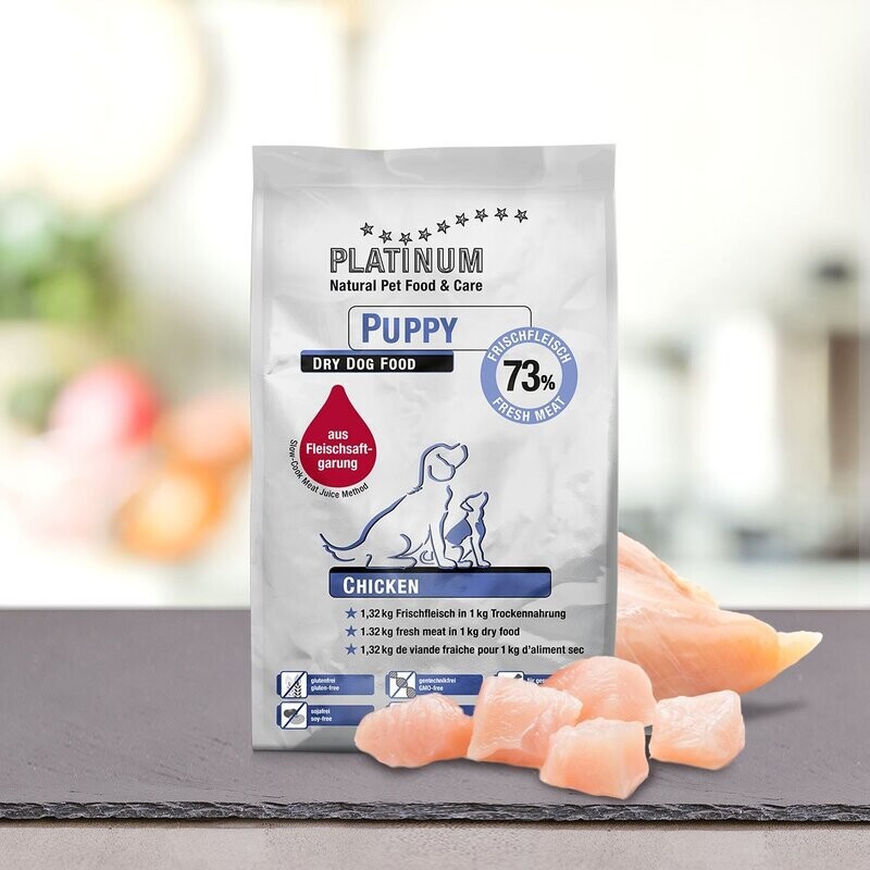 Platinum Hundefutter Puppy Chicken Huhn 15 kg (4,60 EUR/kg) Platinum Hundefutter Puppy Chicken Huhn 15 kg (4,60 EUR/kg)