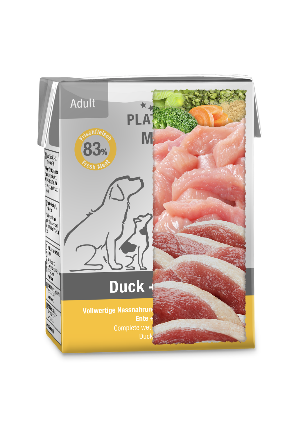 Platinum Nassfutter MENU Menu Adult Duck + Turkey 375 g (9,31 EUR/kg)