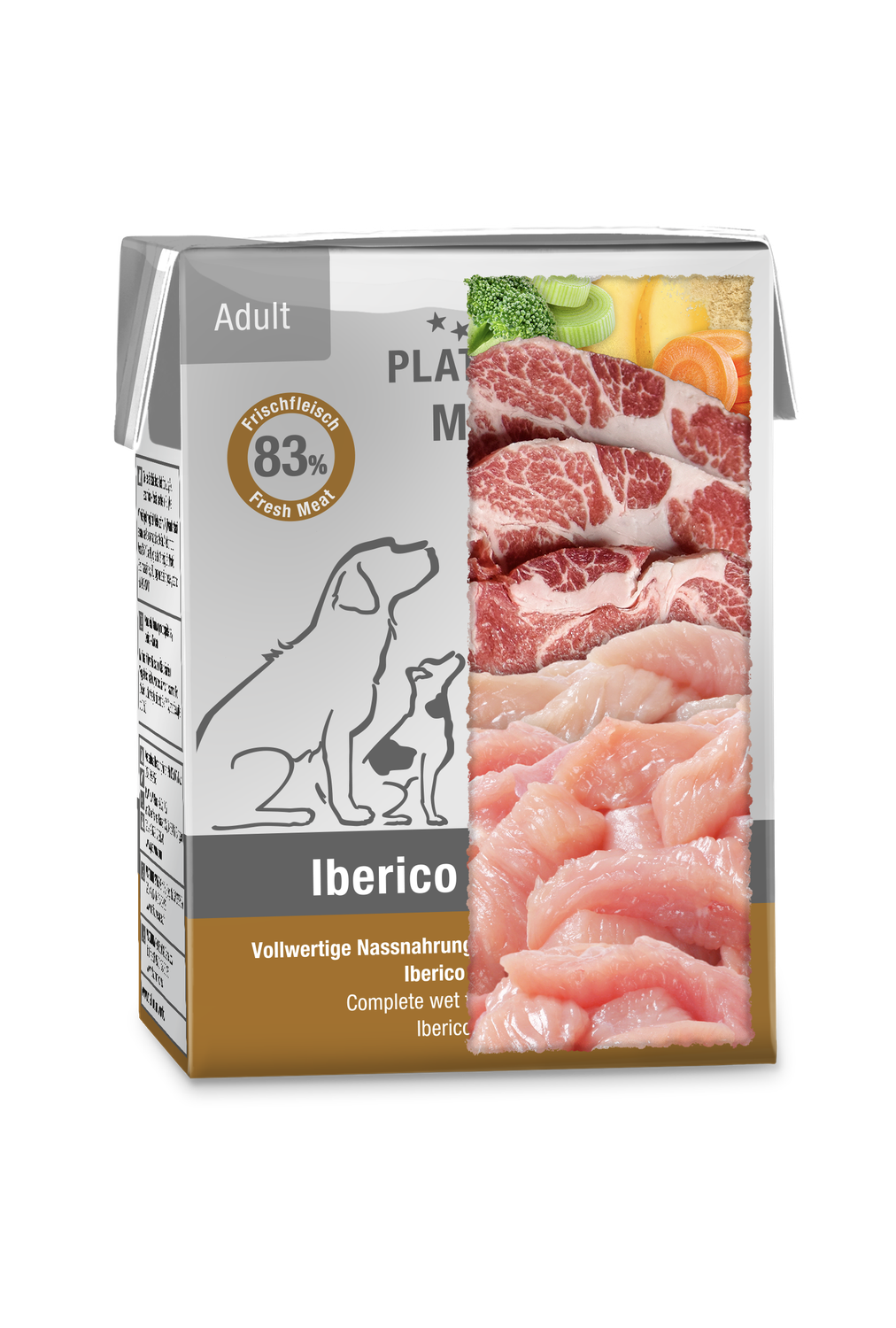Platinum Nassfutter MENU Iberico + Turkey 375 g (9,31 EUR/kg)