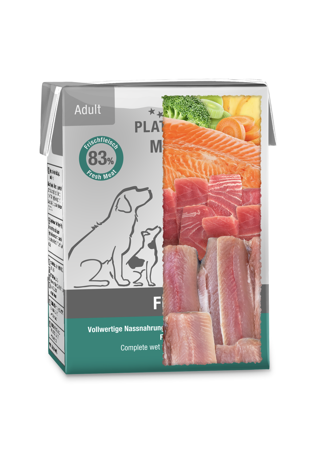 PLATINUM MENU Pure Fish Nassnahrung Fisch 12 Pack 4,5 kg