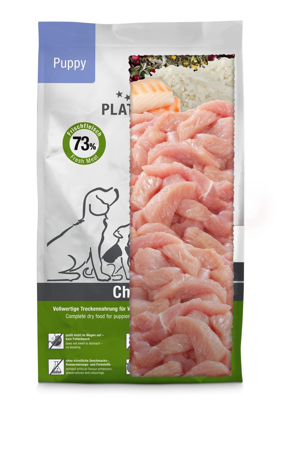 Platinum Hundefutter Puppy Chicken Huhn 30 kg (5,00 EUR/kg)