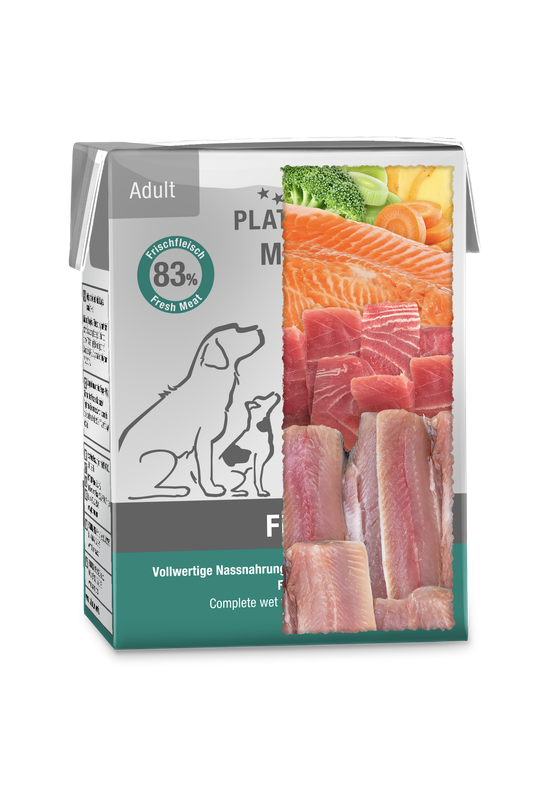 PLATINUM MENU Pure Fish Nassnahrung Fisch 12 Pack 4,5 kg