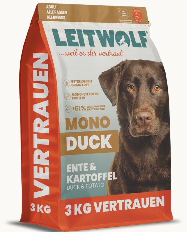 Leitwolf MONO DUCK ADULT - Ente & Kartoffel 3,0 kg
