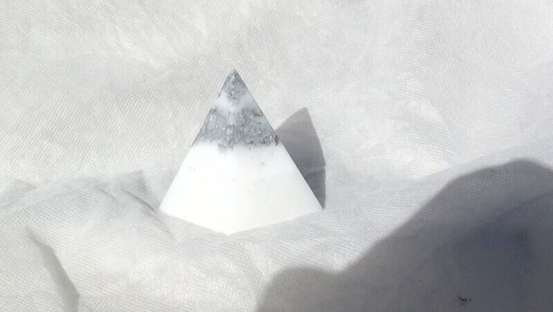 Small MerKaBa Orgonite- White/  Quartz Crystals & Minerals
