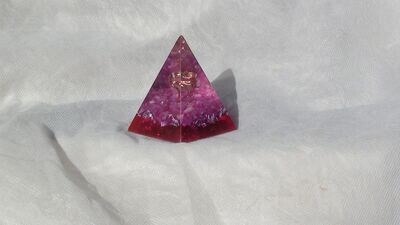 Small MerKaBa Orgonite- Pink/ Brazil Quartz Crystal, Rose Quartz Stones & Minerals