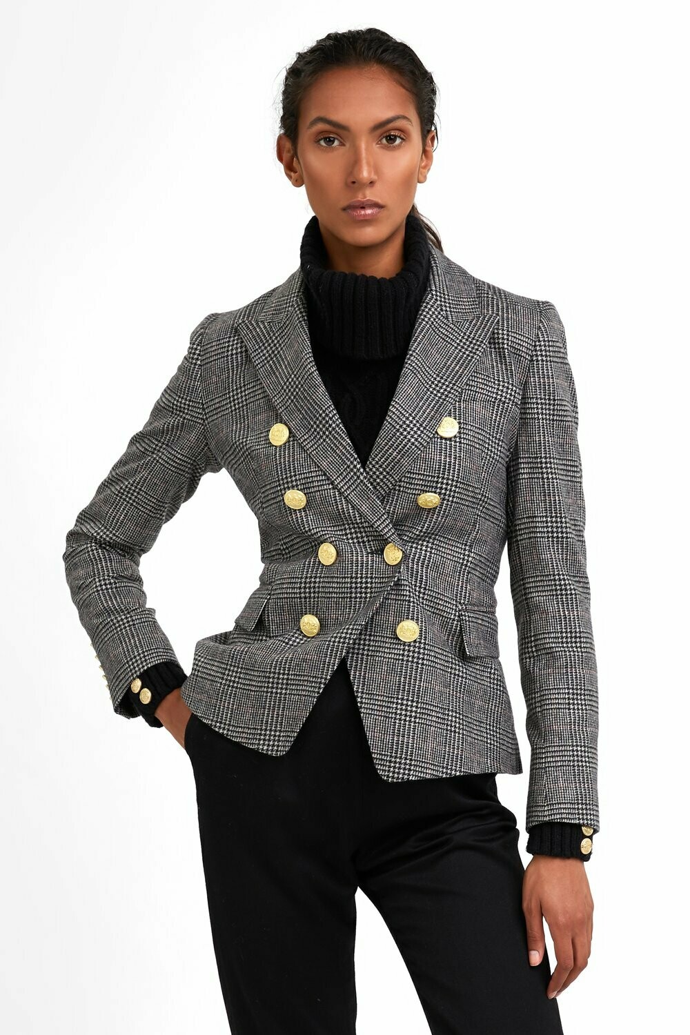 Prince of Wales check blazer