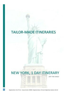 New York - 1 Day Itinerary - Hard Copy