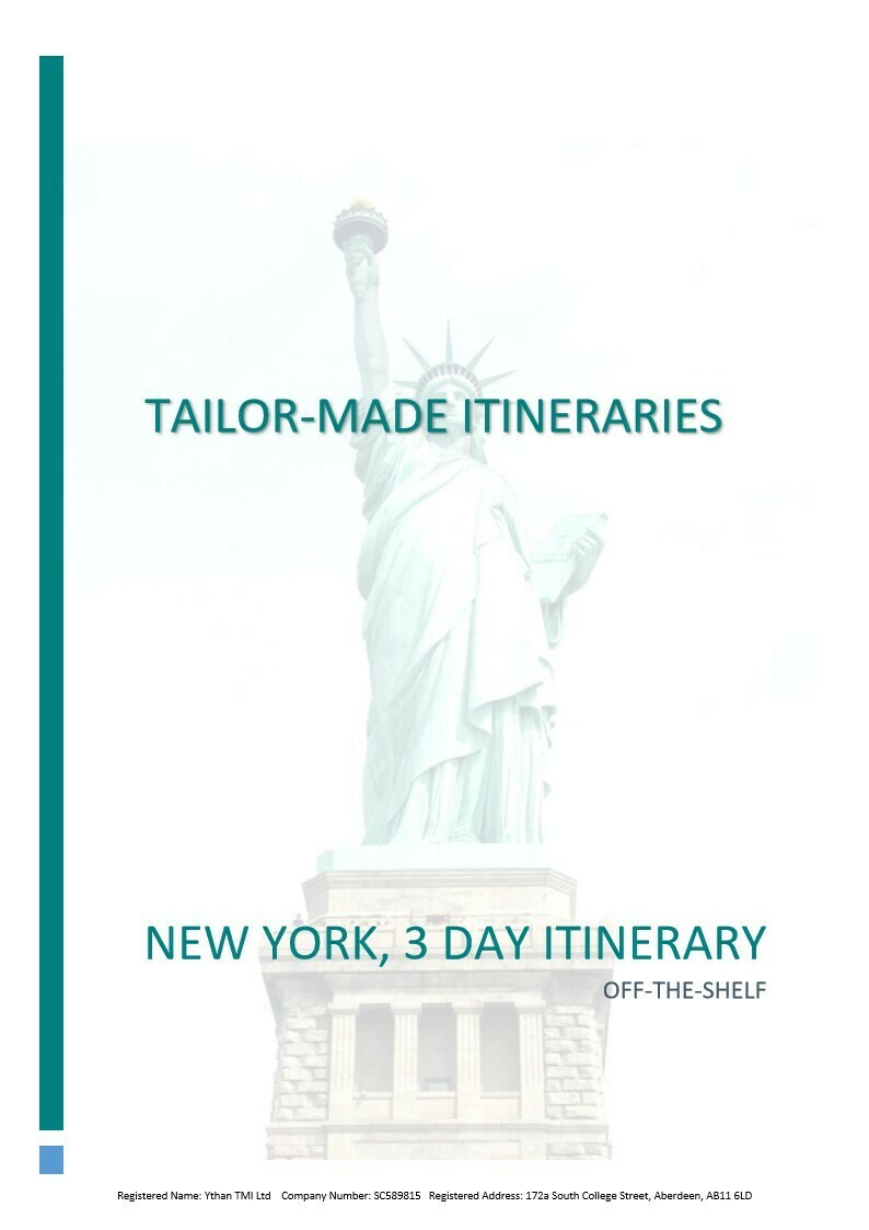 New York - 3 Day Itinerary - PDF