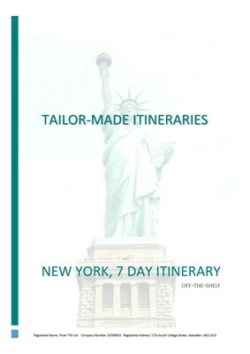 New York - 7 Day Itinerary - Digital Copy