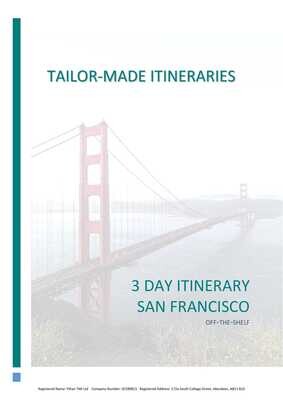 San Francisco - 3 Day Itinerary - Hard Copy