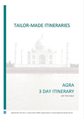 Agra - 3 Day Itinerary - Digital Copy