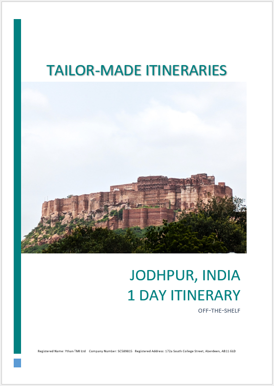 Jodhpur - 1 Day Itinerary - PDF